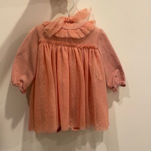 Elegant baby 3-6month dress with matching hanger